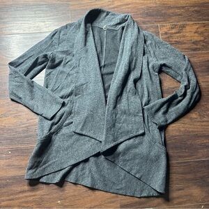 Lucy Gray Open Front Cardigan Sweater